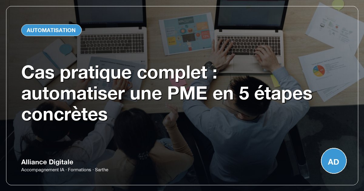 Cas pratique complet : automatiser une PME en 5 étapes concrètes
